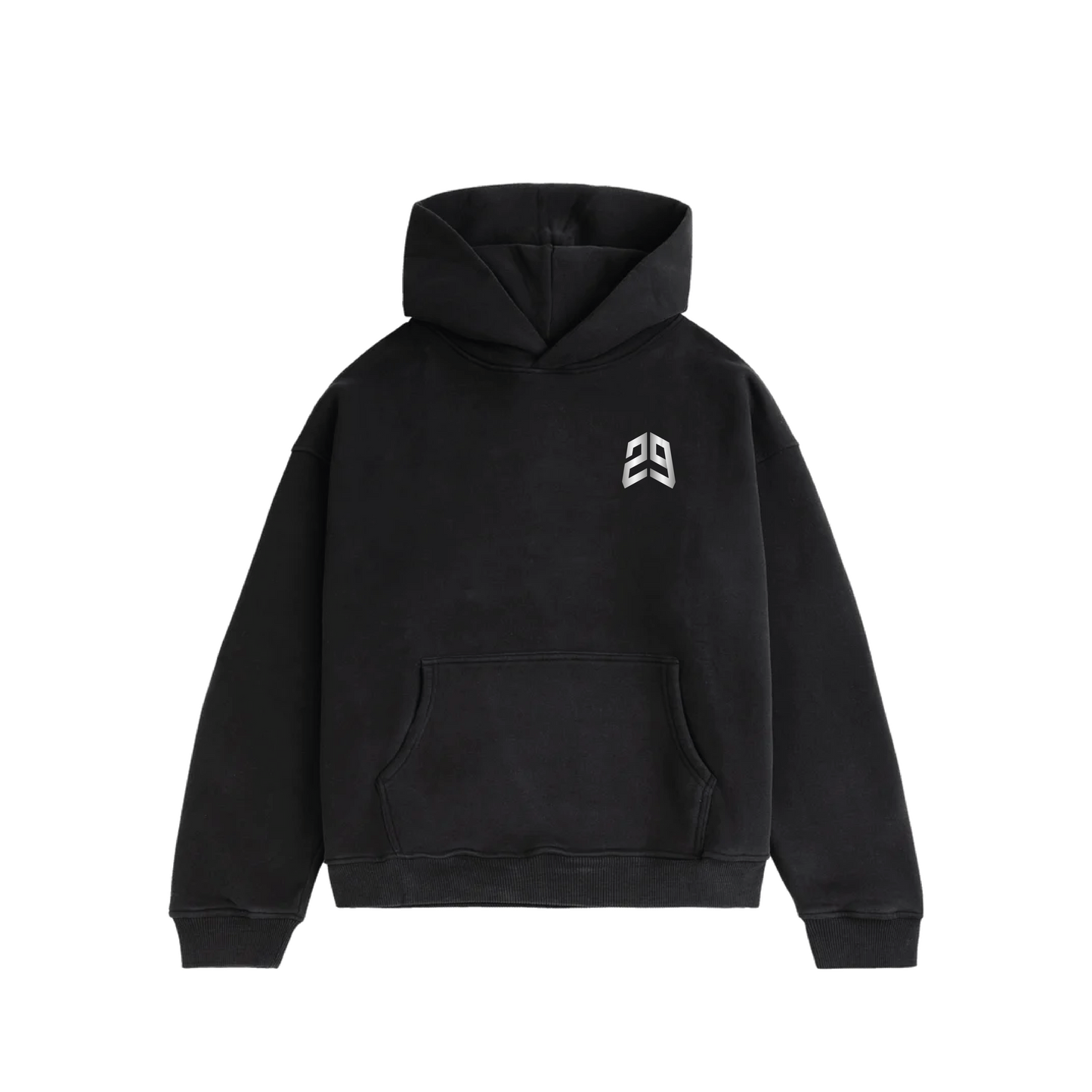 29 Hoodie Washed Black