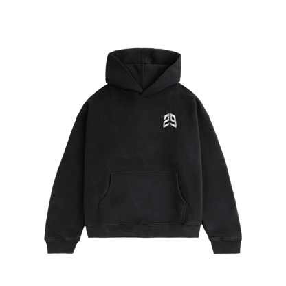 29 Hoodie Washed Black