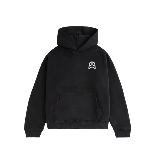 29 Hoodie Washed Black