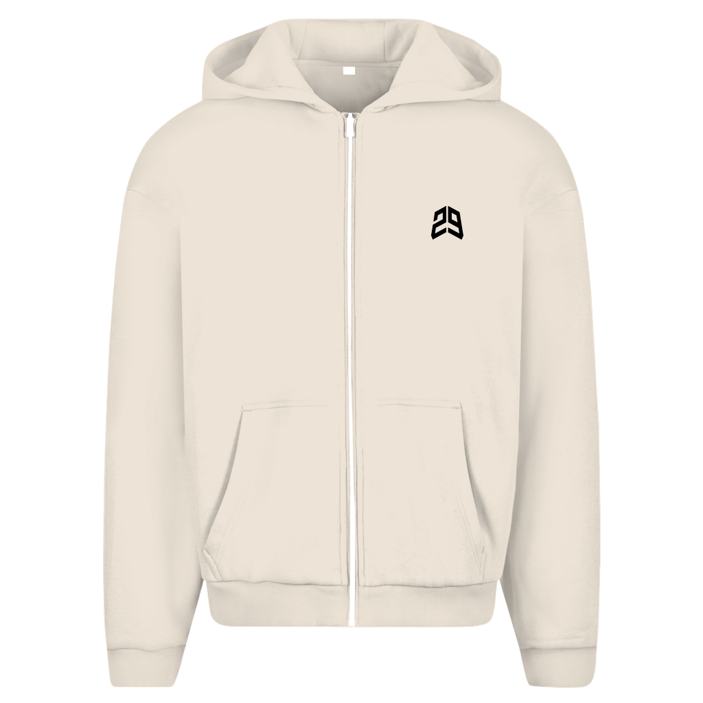 Oversize Zipper beige
