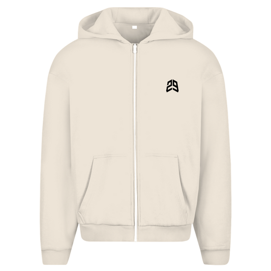 Oversize Zipper beige
