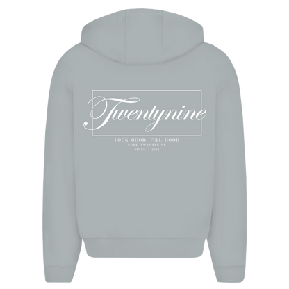 Oversize Zipper grau