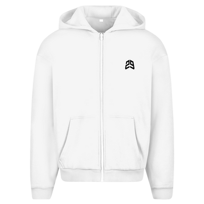 Oversize Zipper weiß
